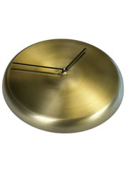 Wallity Reloj de Pared 30Sivmetsaat Decorativo Metal Aluminio Caqui 30x30 cm Silencioso